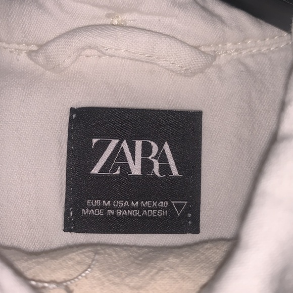 Zara Men’s - White Button Down Collared Shirt - Picture 3 of 8